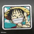 Patches de roupas com bordados de etiquetas cheias de anime