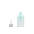 Plastic petg dropper bottles 50ml with silver cap