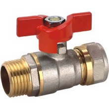 Ded Aluminum - Plastic Pipe Ball Valve with Butterfly (YD-1042)