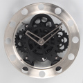 Classic Stainless Steel Gear Wall Clocks Black
