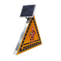 vehicle control solar led triangle traffic sign flashing