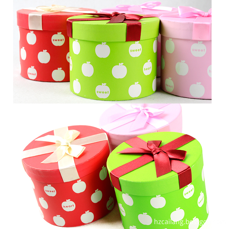 Full Color Printing Round Paper Box