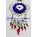 Fish Shaped Evil Eye Pendant Wall Hanging