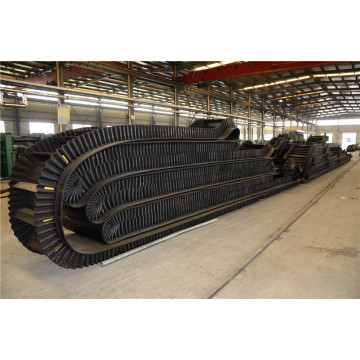 Rubber Raised Edge Conveyor Belt (polyester)