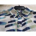 Men Casual Cotton Print Short Shirt