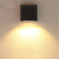 LEDER Warm White Black LED Outdoor Wall Light