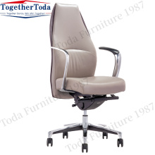 Cadeira de couro de escritório de alta qualidade com roda