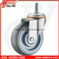 Gray Rubber Supermarket Casters with TPU or TPR Wheel