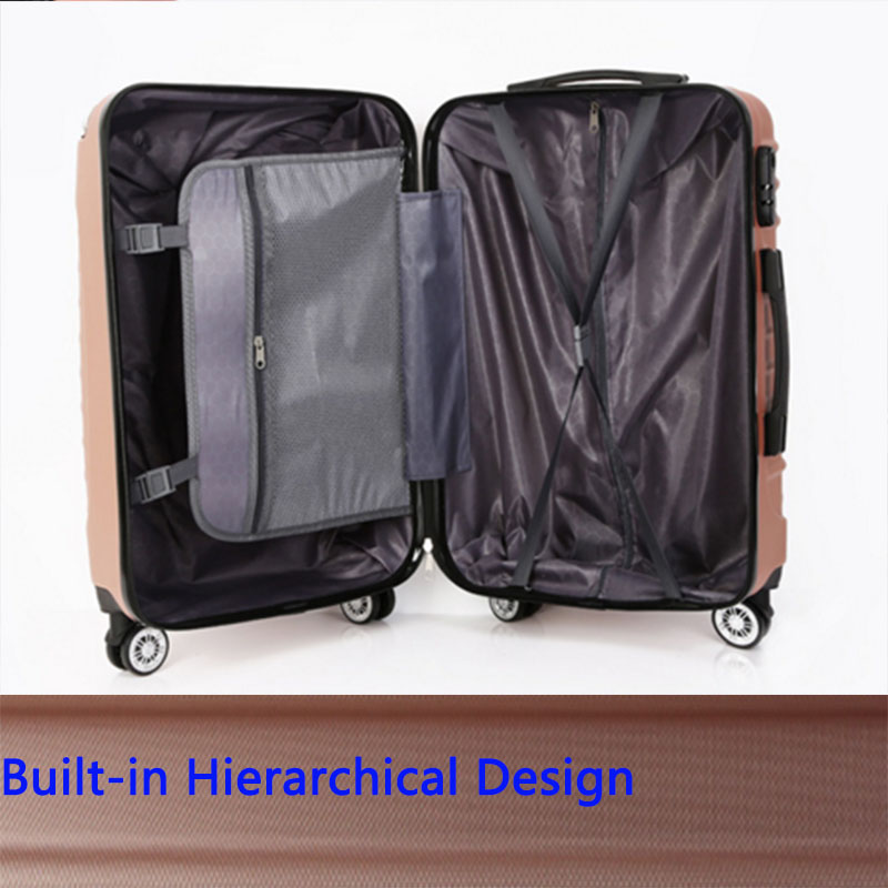 Built-in hierarchical design luggage