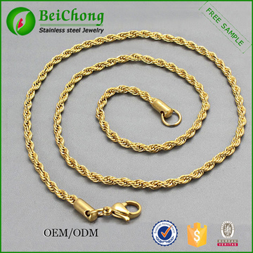 Wholesale Korean Gold Jewelry Golden Necklace