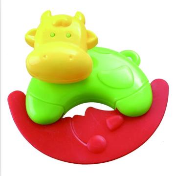 Baby Musical Ring Toy Cow Forma Sonajero