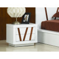 Modern white high gloss finish bedroom furniture