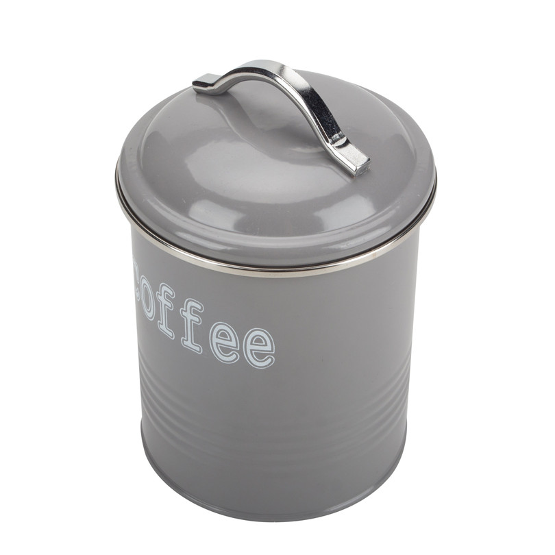 Grey Coffee Canister