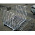 High Quality Wire Mesh Warehouse Cage Container Trolley