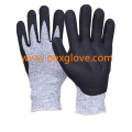 Nitrile Coating, Micro-Foam Finish, 13 Gauge Anti-Cut Liner, Cut Resistance up to Level 5, Work Glove