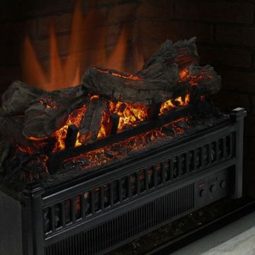 Electric Log Insert with Heater