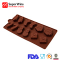 Cake Decoration Christmas Silicone Chocolate Candy Molds