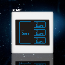 4 банды Выключатель света Сенсорный переключатель стены пластиковой рамкой (СК-T2300L4)