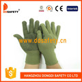 Bamboo Green Nylon /Polyester Gloves with Black PVC Dots Dkp414