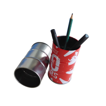 Round Shape Metal Container for Pen Holder Wholesale