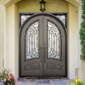 Residential Wrought Iron Entrance French Door Double