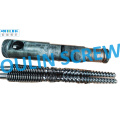 Gpm Extruder 65/132 Twin Conical Screw Barrel for PVC Pipe, WPC Extrusion