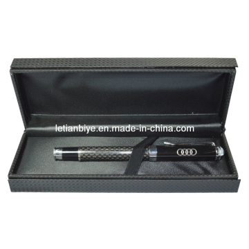 Превосходный деловой подарок, Металлическая ручка из углеродного волокна с коробкой (LT-Y129)