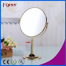 Fyeer Compact Mirror Gold Plated Desktop Cosmetic Mirror (M5618G)