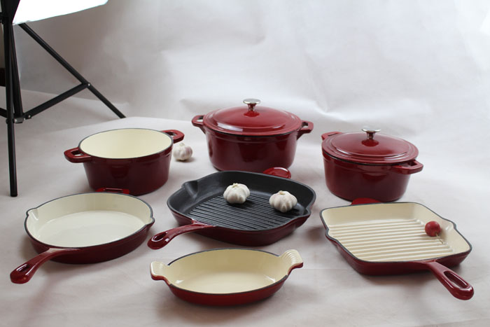 High Quality Porcelain Enamel Coating Cookware 