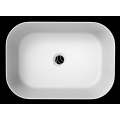 Counter top basin WB002 solid surface stone-matte white-460x325x135mm