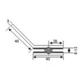 135 Grad Glas-Hardware-Befestigung -Glas-Klemme im Duschraum (CR-G34)