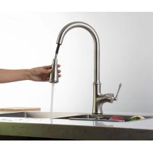 Kitchen Faucets Cold Water Red Kitchen Faucet with Flexible Silicone Pipe