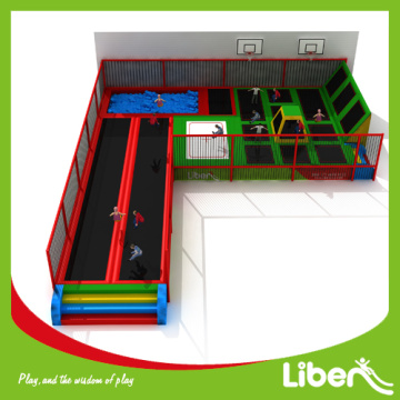 kids enclosed spring trampoline place