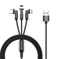 180 Degree Rotation 3 In 1 Usb Cable