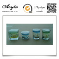 ocean square gel wax glass candle