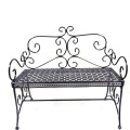 Funcional Metal Linellae Butterfly Bench Double Flowerpot Stand Craft