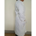 100%cotton waffle Kimono Collar White Bathrobe