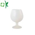 Copo feito sob encomenda dos vidros de vinho do cálice do silicone para o vinho