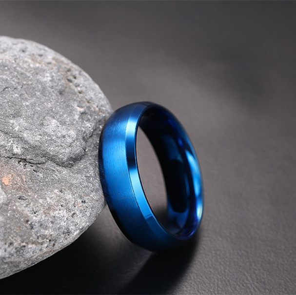 Wholesale Jewelry PVD Blue Plated Ring For Women