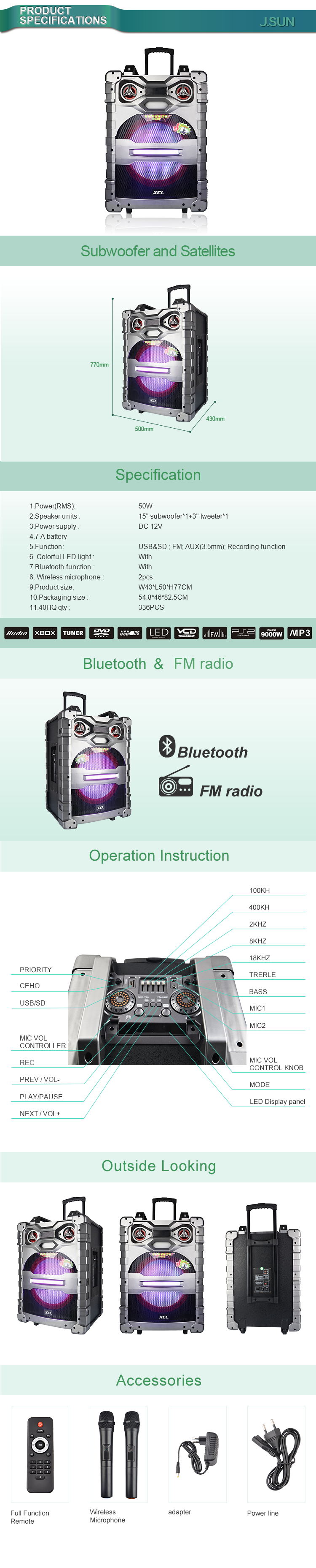 M-15 portable speaker