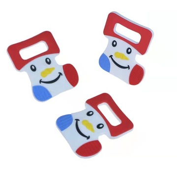 Chaussettes de Noël teether baby molar apaisant silicone teether