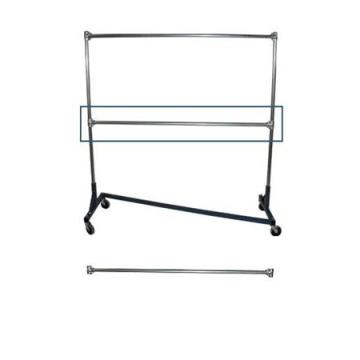 Extra Hang Rail Bar for Super Heavy Duty Z Truck Clothing Racks