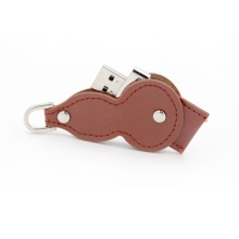 Giveaways Leather Gourd Shape Usb Flash Drive