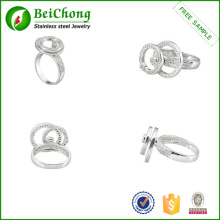 Les plus chaudes inox tournante Ring Circle Ring bijoux pour hommes