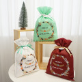 White Non-woven Fabric Wreath Christmas Gift Packing Bags