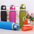 Outdoor silicone collapsible water drinking bottles