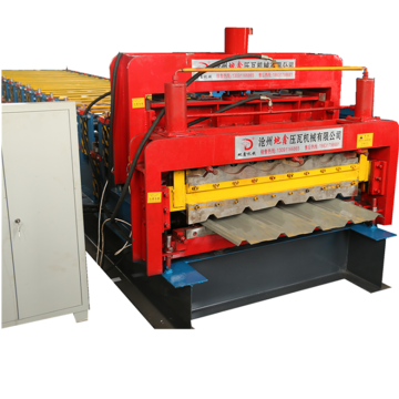 Roof double layer metal roll forming machine