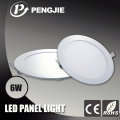 Luz de painel de alumínio de alumínio LED 6W para interior com CE