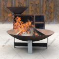 Personalize Firepit de metal portátil redondo