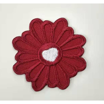 Kid Clothing Accessory Colorful Flower Embroidered Badge